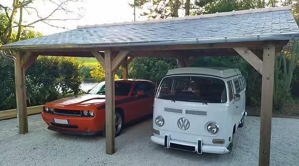 Douglas houten carport van All Wood Design