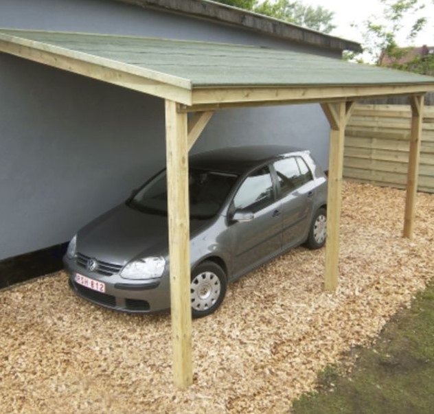 Houten Carport Aanbouw