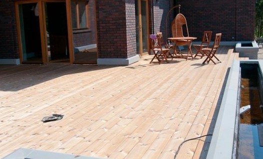 voorbeeld thermowood terras